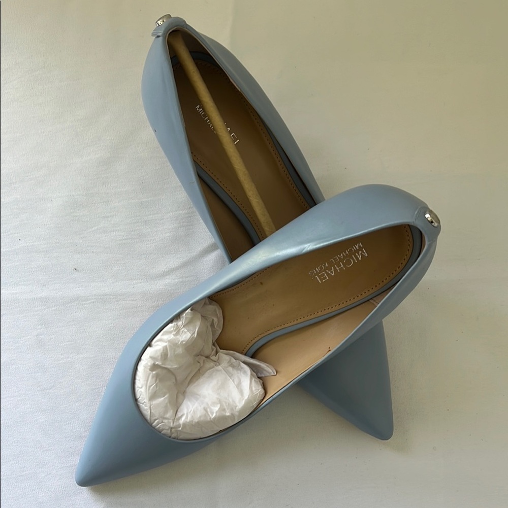 Michael Kors Blue Heels Elegant Design